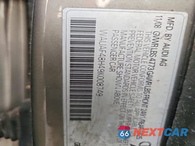 Zdjęcie 12 z 12 samochodu: 2009 AUDI A4 2.0T CABRIOLET VIN:WAUAF48H49K008749 - miniatura