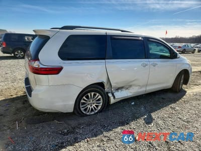 Trzecie zdjęcie samochodu z tyłu: 2017 TOYOTA SIENNA VIN:5TDYZ3DC0HS839203 - miniatura