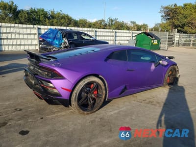 Trzecie zdjęcie samochodu z tyłu: 2021 LAMBORGHINI HURACAN EVO VIN:ZHWUF5ZF3MLA16437 - miniatura