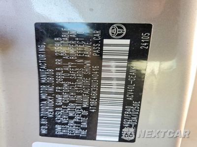 Zdjęcie 12 z 12 samochodu: 2009 TOYOTA CAMRY BASE VIN:4T1BE46K39U340416 - miniatura