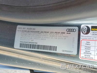 Zdjęcie 13 z 13 samochodu: 2014 AUDI A7 PRESTIGE VIN:WAU2GAFC0EN069760 - miniatura