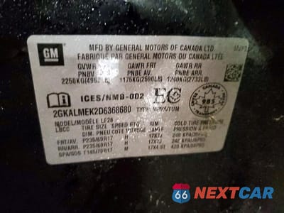 Zdjęcie 13 z 13 samochodu: 2013 GMC TERRAIN SLE VIN:2GKALMEK2D6368680 - miniatura