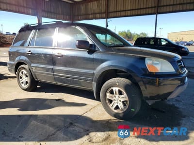 Czwarte zdjęcie samochodu z boku: 2004 HONDA PILOT EXL VIN:2HKYF18664H572490 - miniatura