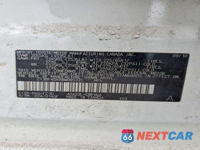 Zdjęcie 13 z 13 samochodu: 2011 TOYOTA RAV4 VIN:2T3BF4DVXBW085335 - miniatura