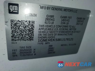 Zdjęcie 14 z 14 samochodu: 2024 CHEVROLET TRAVERSE L VIN:1GNEREKS8RJ179121 - miniatura