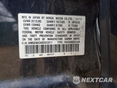 Zdjęcie 13 z 15 samochodu: 2013 HONDA FIT VIN:JHMGE8H34DC022017 - miniatura