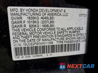 Zdjęcie 13 z 13 samochodu: 2021 ACURA ILX PREMIUM A-SPEC VIN:19UDE2F8XMA011598 - miniatura