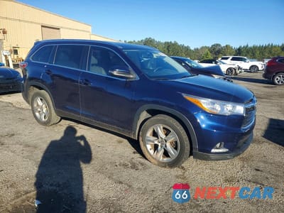 Czwarte zdjęcie samochodu z boku: 2016 TOYOTA HIGHLANDER LIMITED VIN:5TDYKRFH6GS162480 - miniatura