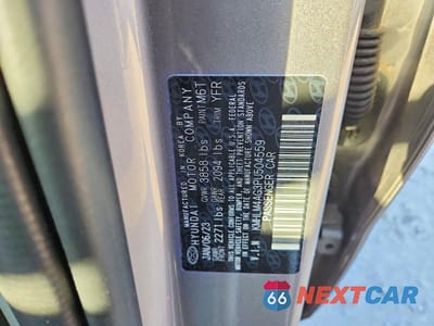Zdjęcie 12 z 12 samochodu: 2023 HYUNDAI ELANTRA SEL VIN:KMHLM4AG3PU504559 - miniatura
