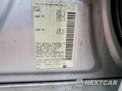 Zdjęcie 12 z 12 samochodu: 2015 NISSAN ALTIMA 2.5 S VIN:1N4AL3AP6FN876579 - miniatura