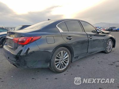 Trzecie zdjęcie samochodu z tyłu: 2018 INFINITI Q50 LUXE VIN:JN1EV7AR7JM440761 - miniatura