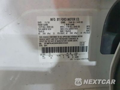 Zdjęcie 13 z 14 samochodu: 2019 FORD EDGE SE VIN:2FMPK4G90KBB33343 - miniatura