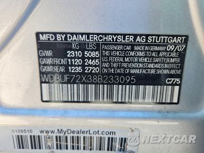 Zdjęcie 13 z 13 samochodu: 2008 MERCEDES-BENZ E 550 VIN:WDBUF72X38B233095 - miniatura