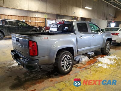 Trzecie zdjęcie samochodu z tyłu: 2021 CHEVROLET COLORADO LT VIN:1GCGTCEN1M1169052 - miniatura