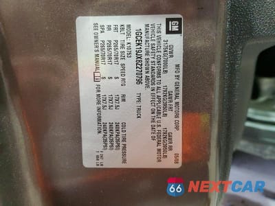 Zdjęcie 12 z 12 samochodu: 2008 CHEVROLET SILVERADO K1500 VIN:1GCEK19JX8Z270796 - miniatura