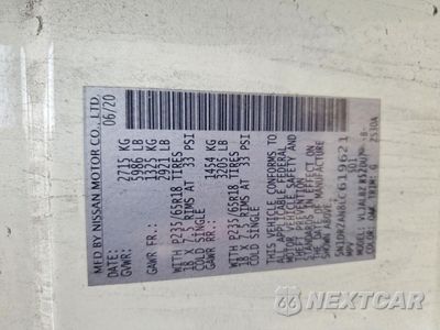 Zdjęcie 14 z 14 samochodu: 2020 NISSAN PATHFINDER S VIN:5N1DR2AN8LC619621 - miniatura
