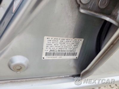 Zdjęcie 12 z 12 samochodu: 2004 ACURA TSX VIN:JH4CL96994C009653 - miniatura