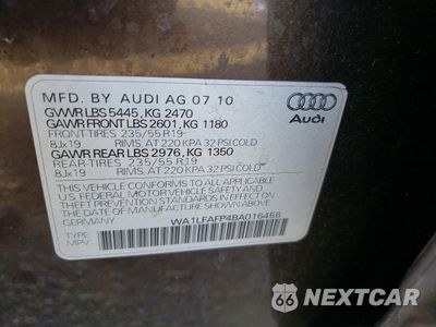 Zdjęcie 13 z 13 samochodu: 2011 AUDI Q5 PREMIUM PLUS VIN:WA1LFAFP4BA016456 - miniatura