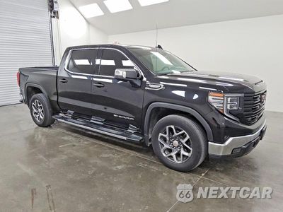 Czwarte zdjęcie samochodu z boku: 2023 GMC SIERRA C1500 SLT VIN:3GTPHDE80PG341689 - miniatura