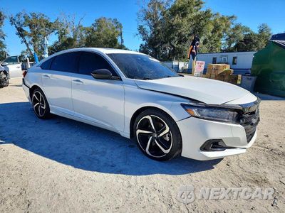 Czwarte zdjęcie samochodu z boku: 2021 HONDA ACCORD SPORT VIN:1HGCV2F36MA016992 - miniatura