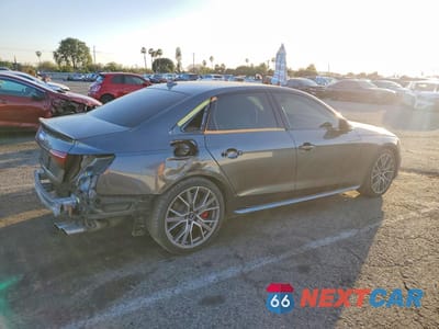 Trzecie zdjęcie samochodu z tyłu: 2020 AUDI S4 PREMIUM PLUS VIN:WAUB4AF43LA045278 - miniatura