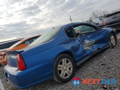 Trzecie zdjęcie samochodu z tyłu: 2006 CHEVROLET MONTE CARLO LT VIN:2G1WK151669216244 - miniatura