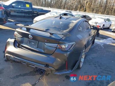 Trzecie zdjęcie samochodu z tyłu: 2022 BMW M4 COMPETITION VIN:WBS43AZ03NCK05537 - miniatura