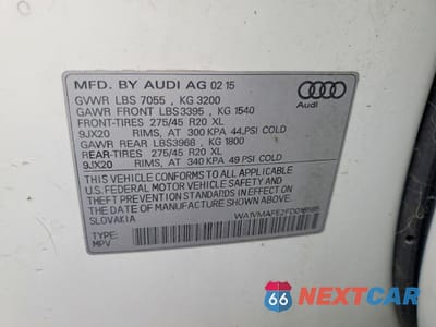 Zdjęcie 13 z 13 samochodu: 2015 AUDI Q7 TDI PRESTIGE VIN:WA1VMAFE2FD016585 - miniatura