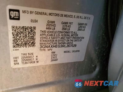 Zdjęcie 13 z 13 samochodu: 2024 CHEVROLET EQUINOX LS VIN:3GNAXHEG3RL267029 - miniatura