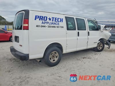 Trzecie zdjęcie samochodu z tyłu: 2003 GMC SAVANA G2500 UTILITY / SERVICE VAN VIN:1GTFG25T531147191 - miniatura