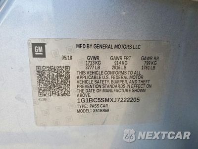 Zdjęcie 12 z 13 samochodu: 2018 CHEVROLET CRUZE LS VIN:1G1BC5SMXJ7222205 - miniatura
