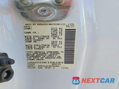 Zdjęcie 12 z 13 samochodu: 2022 NISSAN TITAN S VIN:1N6AA1CE1NN106589 - miniatura