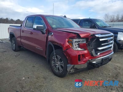 Czwarte zdjęcie samochodu z boku: 2019 GMC SIERRA K1500 SLE VIN:1GTR9BED7KZ385737 - miniatura