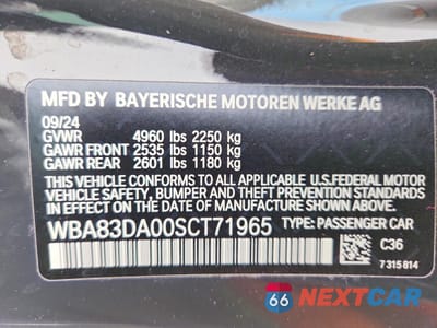Zdjęcie 12 z 12 samochodu: 2025 BMW M440XI VIN:WBA83DA00SCT71965 - miniatura