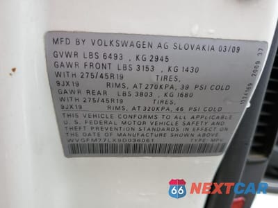 Zdjęcie 13 z 13 samochodu: 2009 VOLKSWAGEN TOUAREG 2 V6 TDI VIN:WVGFM77LX9D036061 - miniatura