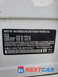 Zdjęcie 13 z 13 samochodu: 2018 BMW 530E VIN:WBAJA9C58JB252627 - miniatura