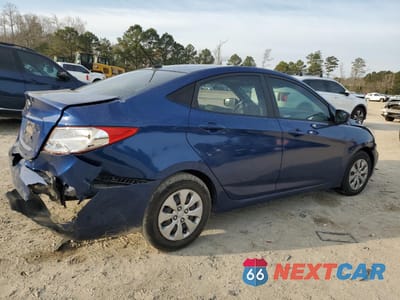 Trzecie zdjęcie samochodu z tyłu: 2017 HYUNDAI ACCENT SE VIN:KMHCT4AEXHU186233 - miniatura