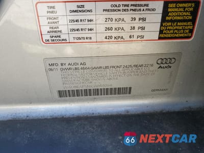 Zdjęcie 15 z 15 samochodu: 2012 AUDI A3 PREMIUM VIN:WAUBEAFM6CA044056 - miniatura