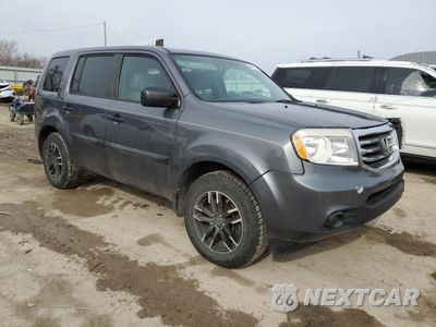 Czwarte zdjęcie samochodu z boku: 2014 HONDA PILOT LX VIN:5FNYF3H26EB005463 - miniatura