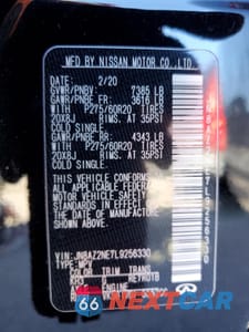 Zdjęcie 13 z 13 samochodu: 2020 INFINITI QX80 LUXE VIN:JN8AZ2NE7L9256330 - miniatura