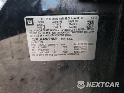 Zdjęcie 27 z 28 samochodu: 2012 GMC TERRAIN SLE VIN:2GKFLREK1C6274551 - miniatura
