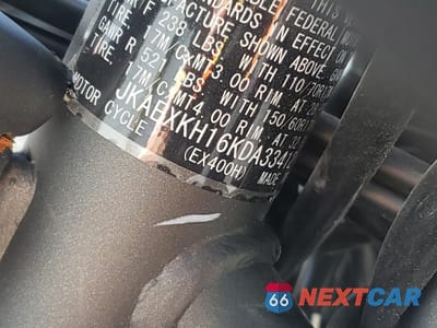 Zdjęcie 10 z 12 samochodu: 2019 KAWASAKI EX400 VIN:JKAEXKH16KDA33412 - miniatura