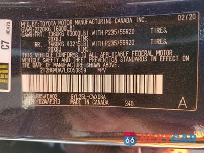 Zdjęcie 13 z 13 samochodu: 2020 LEXUS RX 450H VIN:2T2HGMDA7LC050859 - miniatura