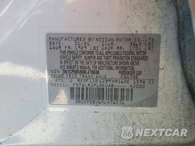Zdjęcie 12 z 12 samochodu: 2021 NISSAN KICKS S VIN:3N1CP5BV6ML476036 - miniatura