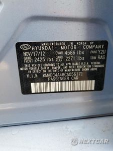 Zdjęcie 12 z 12 samochodu: 2012 HYUNDAI SONATA HYBRID VIN:KMHEC4A48CA056171 - miniatura