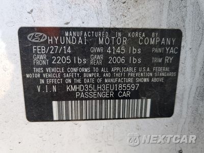 Zdjęcie 12 z 12 samochodu: 2014 HYUNDAI ELANTRA GT VIN:KMHD35LH3EU185597 - miniatura