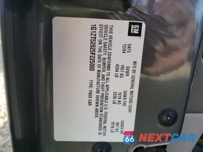 Zdjęcie 12 z 12 samochodu: 2005 CHEVROLET MALIBU LS VIN:1G1ZT52825F225080 - miniatura
