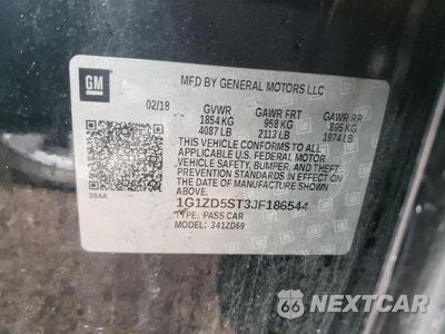 Zdjęcie 12 z 12 samochodu: 2018 CHEVROLET MALIBU LT VIN:1G1ZD5ST3JF186544 - miniatura