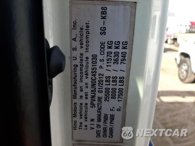 Zdjęcie 12 z 12 samochodu: 2012 HINO 258/268 VIN:5PVNJ8JN0C4S51030 - miniatura