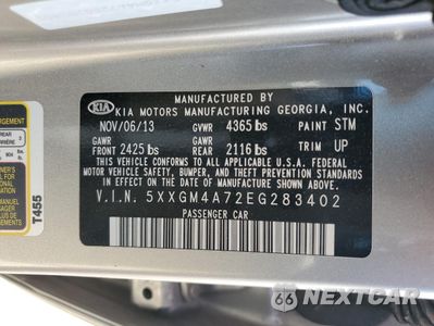 Zdjęcie 12 z 12 samochodu: 2014 KIA OPTIMA LX VIN:5XXGM4A72EG283402 - miniatura